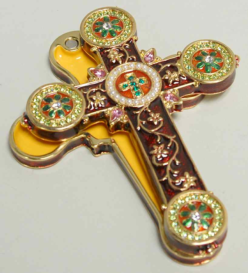 Bejeweled Collection Cross-Burgundy - Boxed by Department 56-1