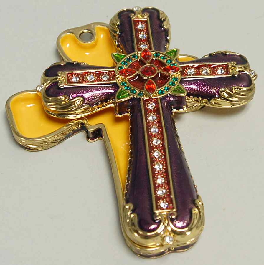 Bejeweled Collection Cross-Purple - Boxed by Department 56-1