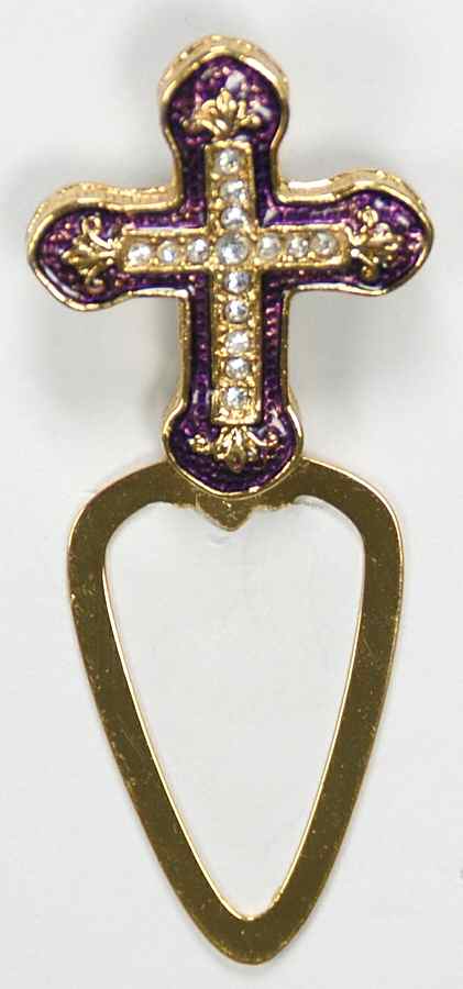 Bejeweled Collection Cross Bookmark - No Box by Department 56-1