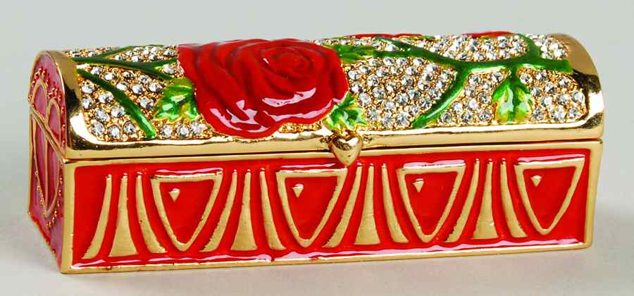 Bejeweled Collection Rose Lipstick Case - Boxed by Department 56-1
