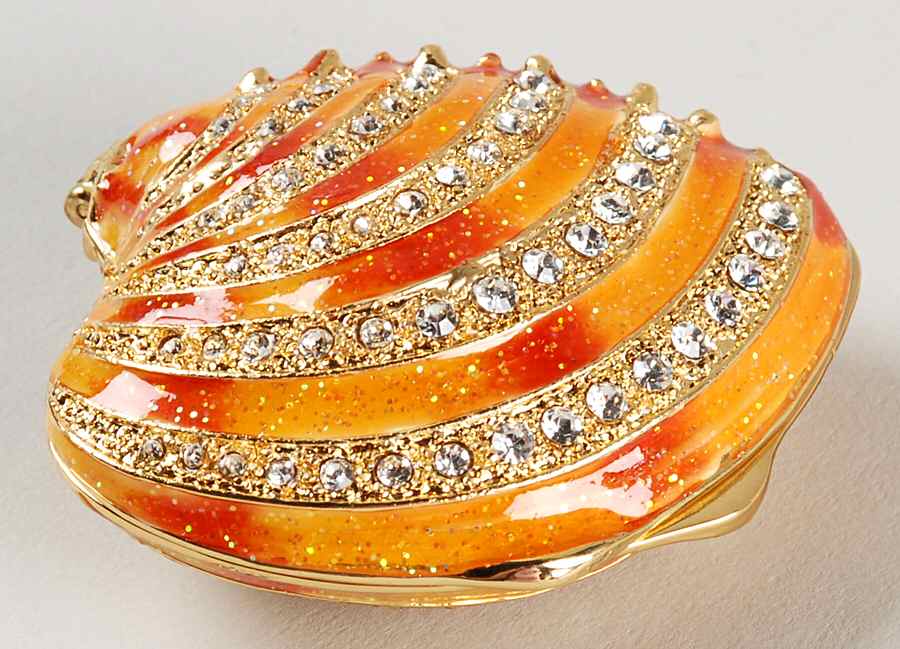 Bejeweled Collection Orange Shell - Boxed by Department 56-1