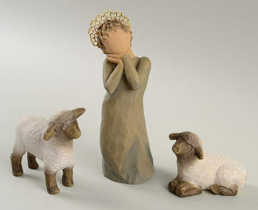 Willow Tree Nativity Little Shepherdess - No Box by Demdaco-1