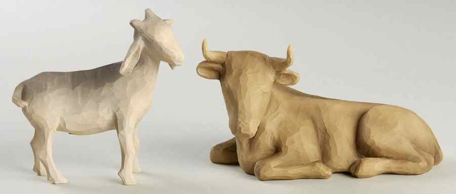 Willow Tree Nativity 2 Piece Animal Set - Boxed by Demdaco-1