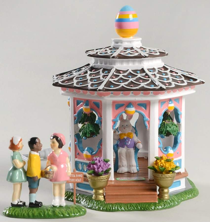 Snow Village Easter Easter Bunny Gazebo - Boxed by Department 56-1