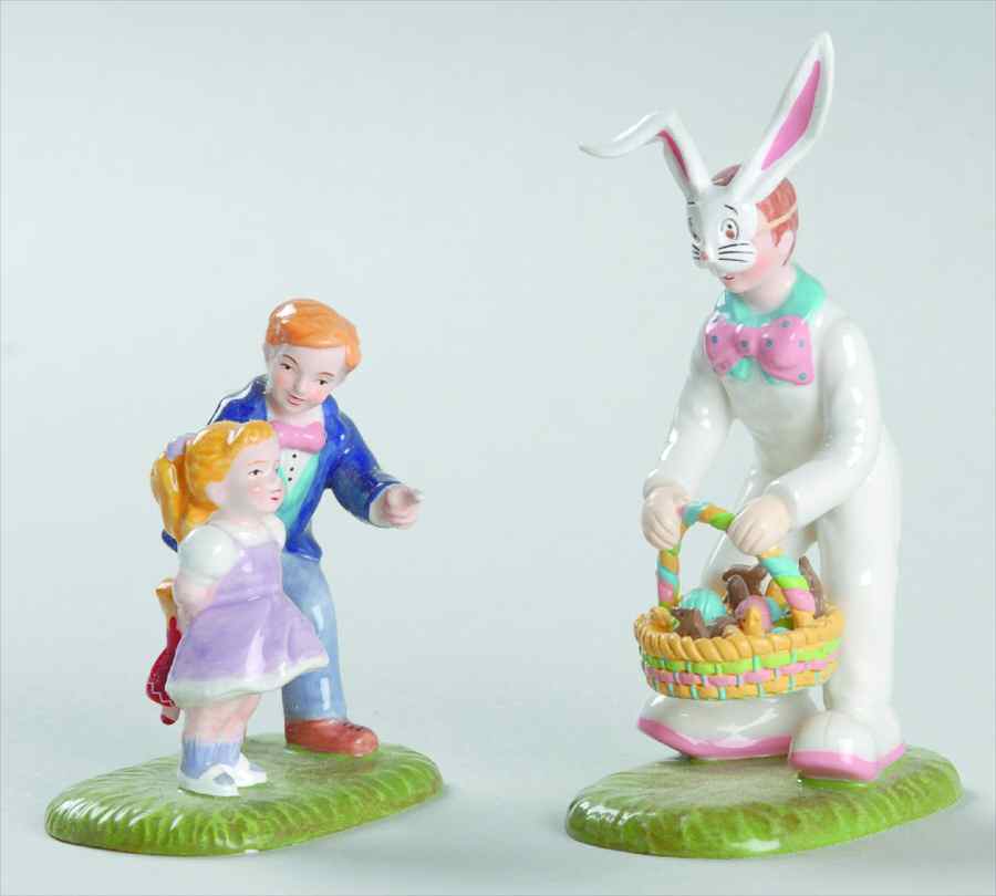 Snow Village Easter It's The Easter Bunny-Set Of2 - No Box by Department 56-1