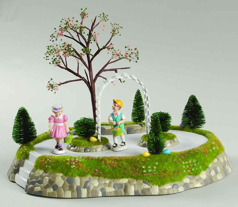 Snow Village Easter Easter Egg Hunt-Set Of 3 - Boxed by Department 56-1
