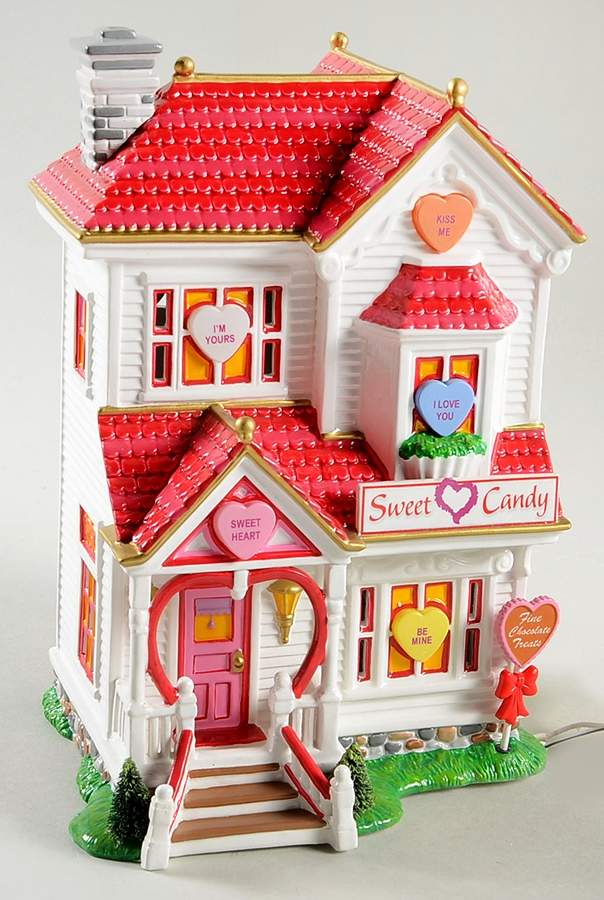 Snow Village Celebrate Love Sweetheart Candy Shop - Boxed by Department 56-1