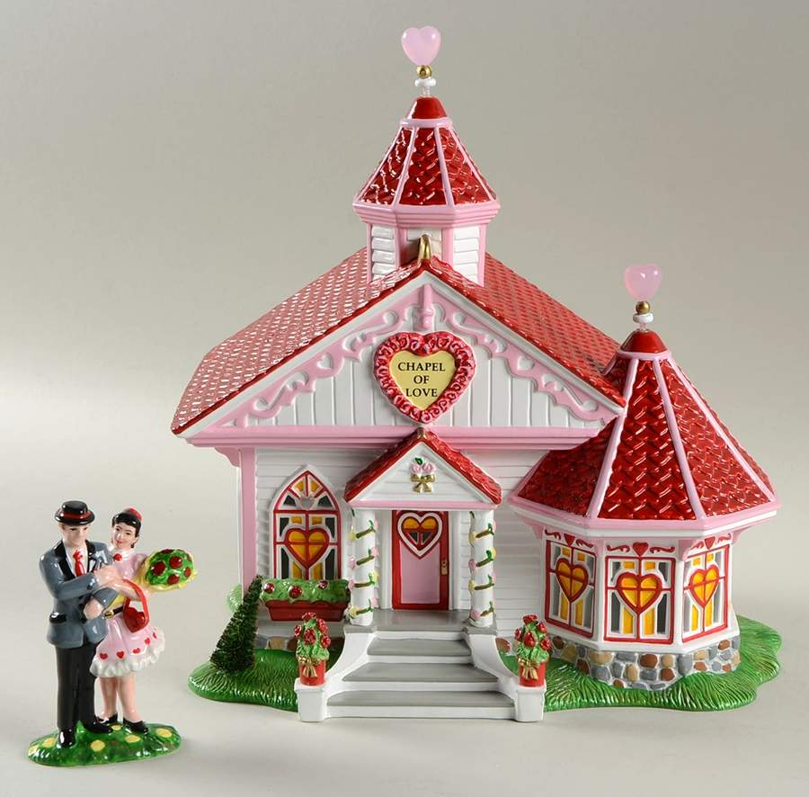 Snow Village Celebrate Love Chapel Of Love - No Box by Department 56-1
