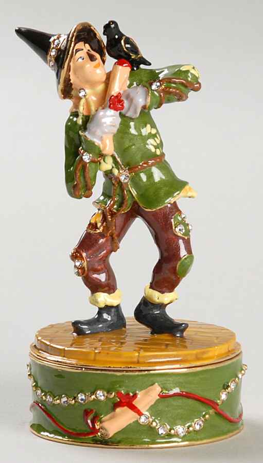 Wizard of Oz Bejeweled Boxes Scarecrow - Boxed by Department 56-1