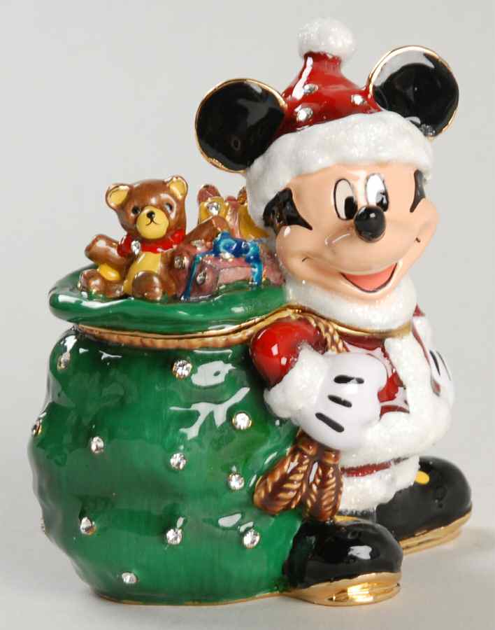 Disney Bejeweled Boxes Santa Mickey - Boxed by Department 56-1