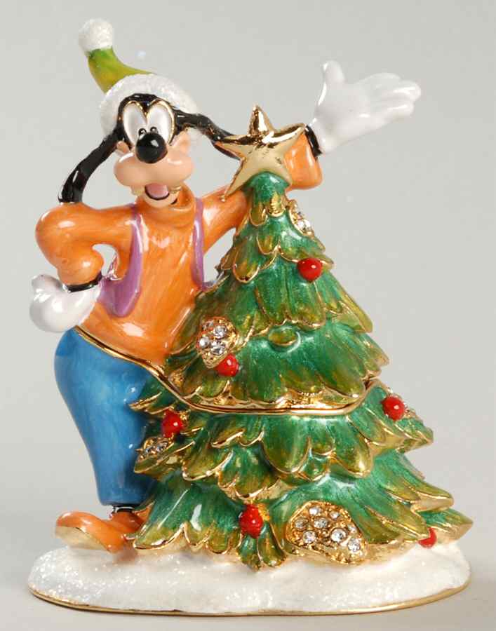 Disney Bejeweled Boxes A Goofy Christmas - Boxed by Department 56-1