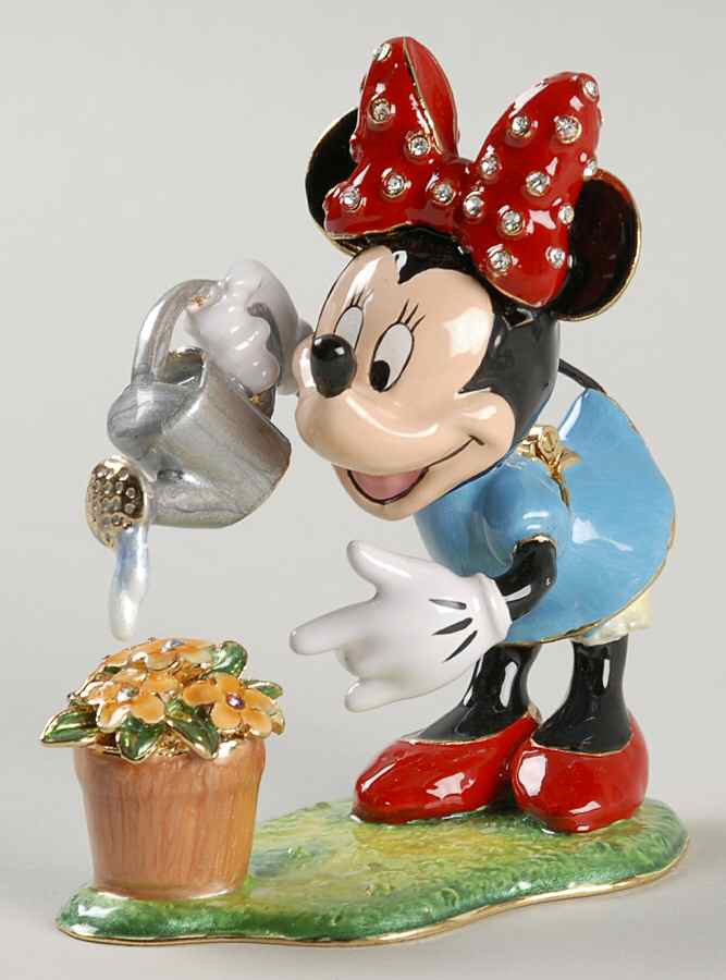 Disney Bejeweled Boxes Minnie With Flower - No Box by Department 56-1