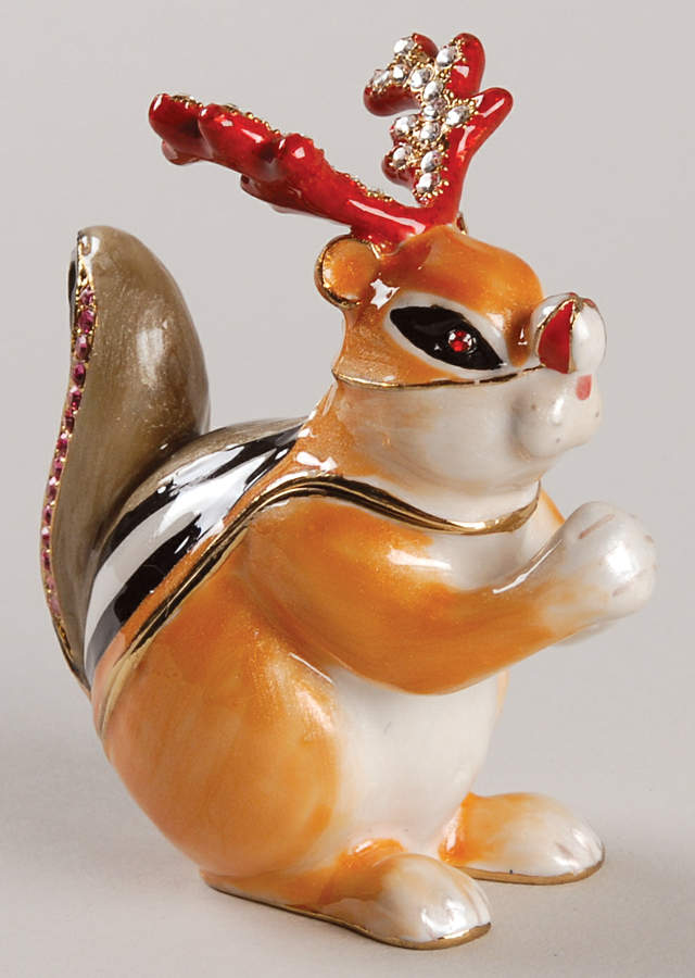 Christmas Bejeweled Boxes Woodland Animal-Chipmunk - No Box by Department 56-1