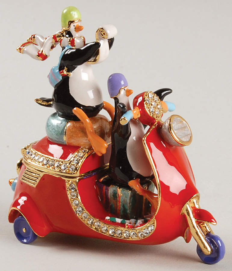 Christmas Bejeweled Boxes Christmas Eve Penguin - Boxed by Department 56-1