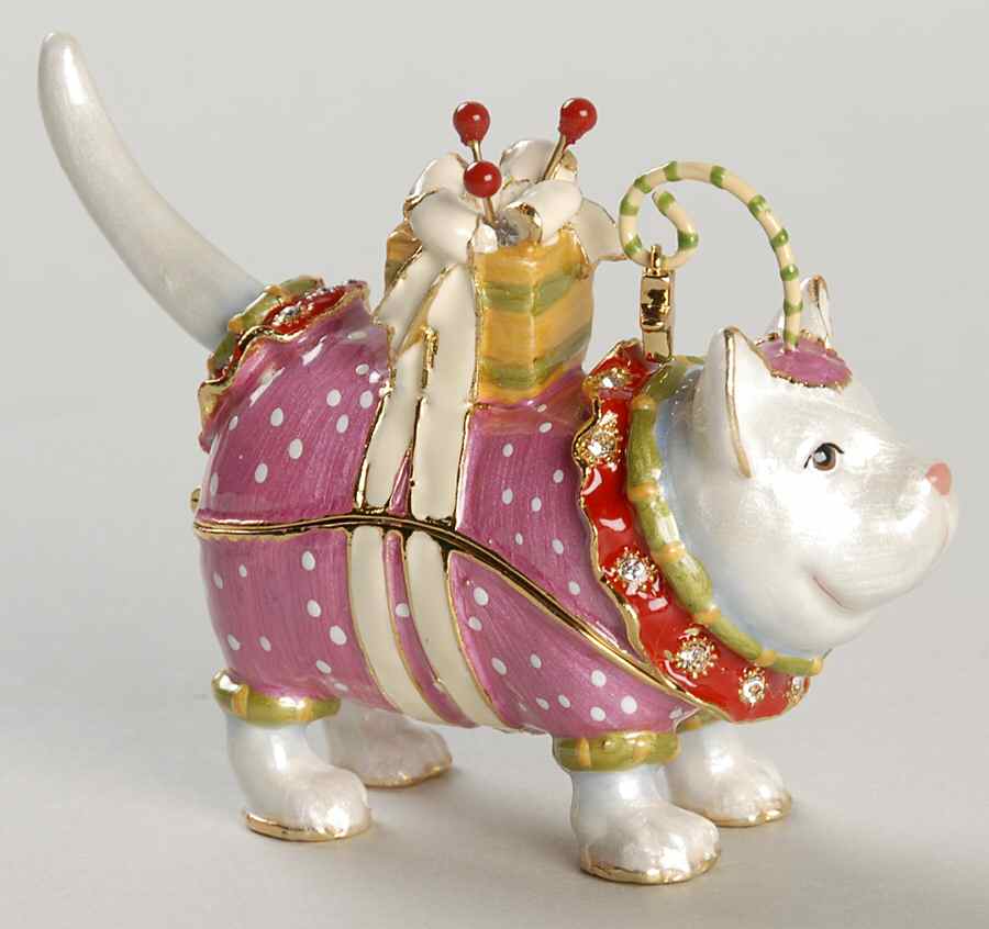 Christmas Bejeweled Boxes Krinkles Fat Cat  - No Box by Department 56-1