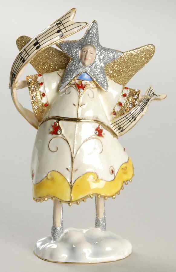 Christmas Bejeweled Boxes Krinkles Silent Night Fairy-White - No Box by Department 56-1
