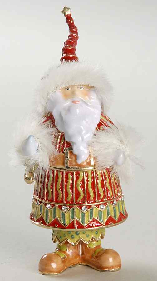 Christmas Bejeweled Boxes Krinkles Santa - Boxed by Department 56-1