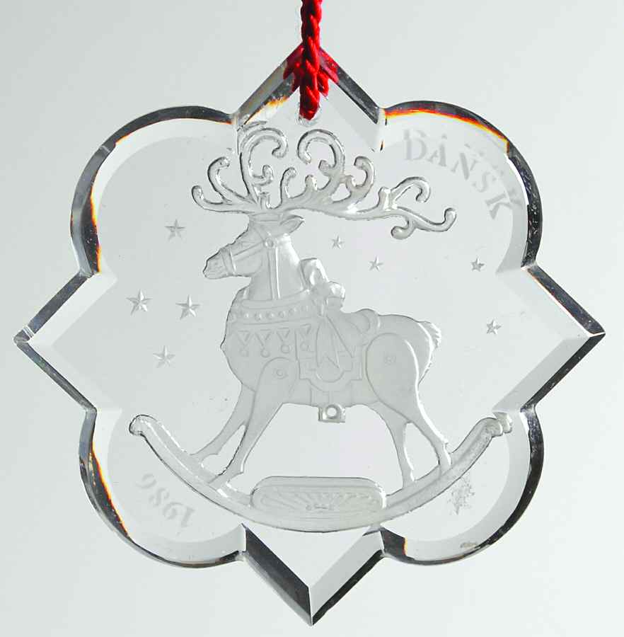 Dansk Christmas Ornament Reindeer Rockinghorse - No Box by Dansk-1