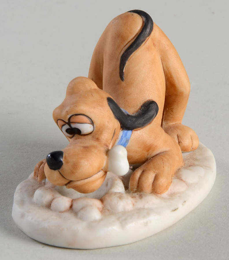 Disney Figurines Pluto-Bone Blue Collar - No Box by Disney-1