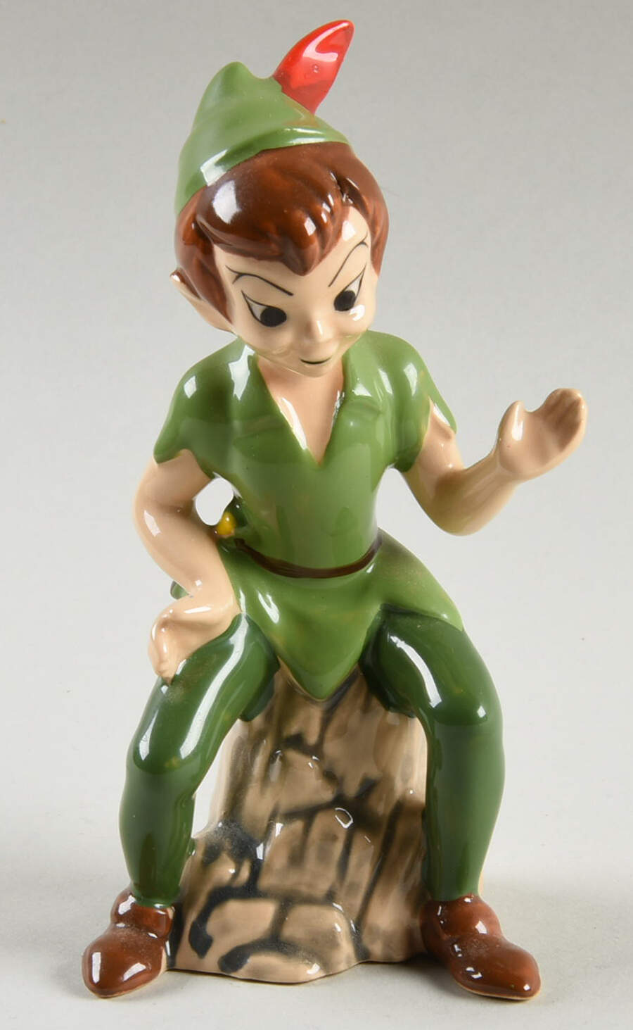 Disney Figurines Peter Pan Sitting On Stump - No Box by Disney-1