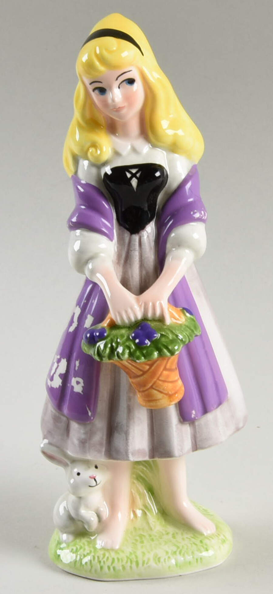 Disney Figurines Aurora W/Flower Basket & Bunny - No Box by Disney-1