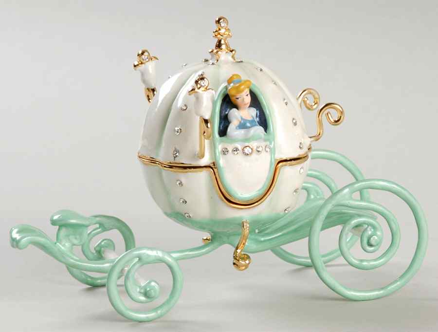 Disney Princesses-Bejeweled Boxes Cinderella's Coach - No Box by Department 56-1