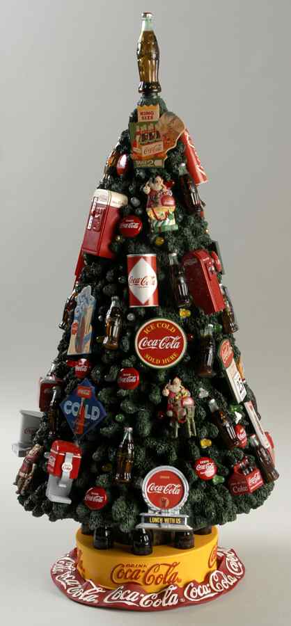 Christmas Figurines Coca Cola Christmas Tree - No Box by Danbury Mint-1