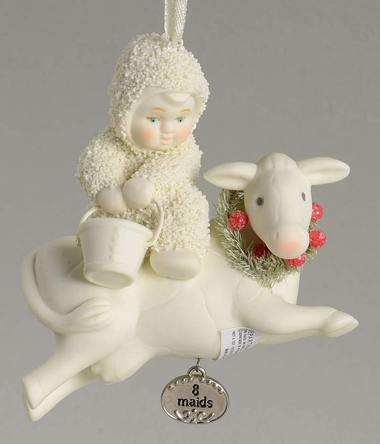 Twelve Days of Christmas-Snowbabies Eight Maids A-Milking - No Box by Department 56-1
