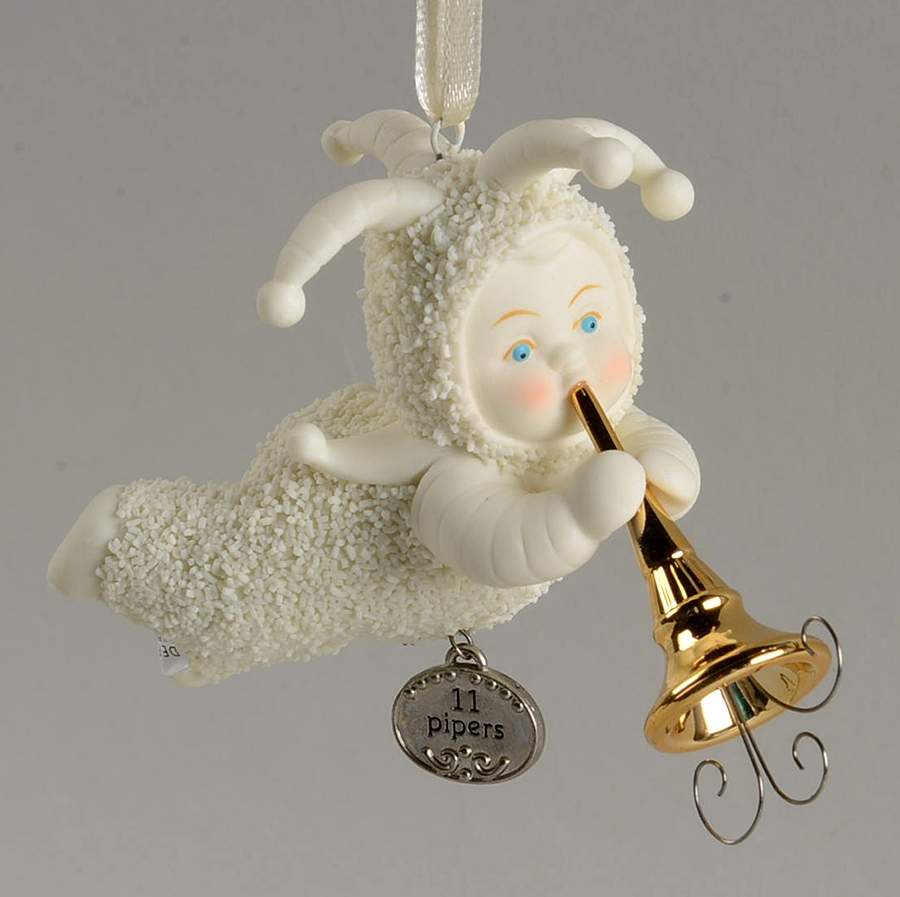 Twelve Days of Christmas-Snowbabies Eleven Pipers Piping - Boxed by Department 56-1