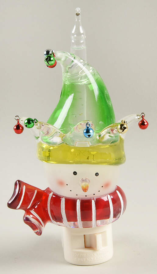Night Lights Snowman Head Bubblelight - Boxed by Department 56-1