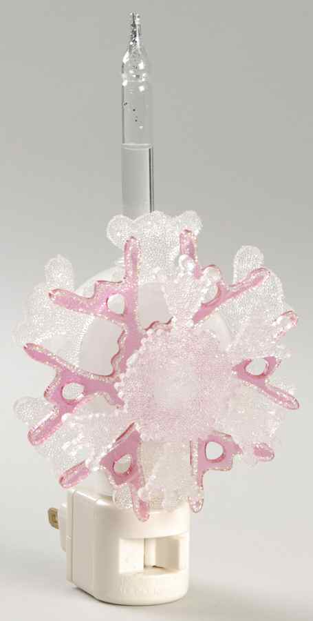 Night Lights Snowflake-Pink - Boxed by Department 56-1