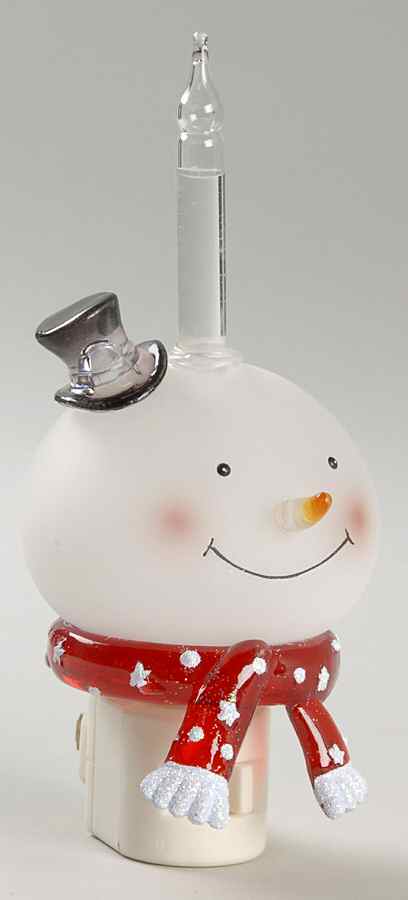 Night Lights Snowman With Scarf - Boxed by Department 56-1