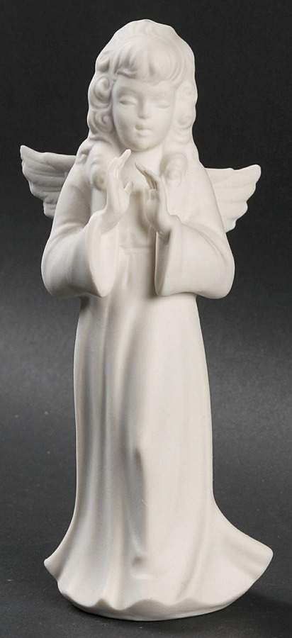 Angel Musicians Bisque Angel Conductor - No Box by Dresden (German)-1