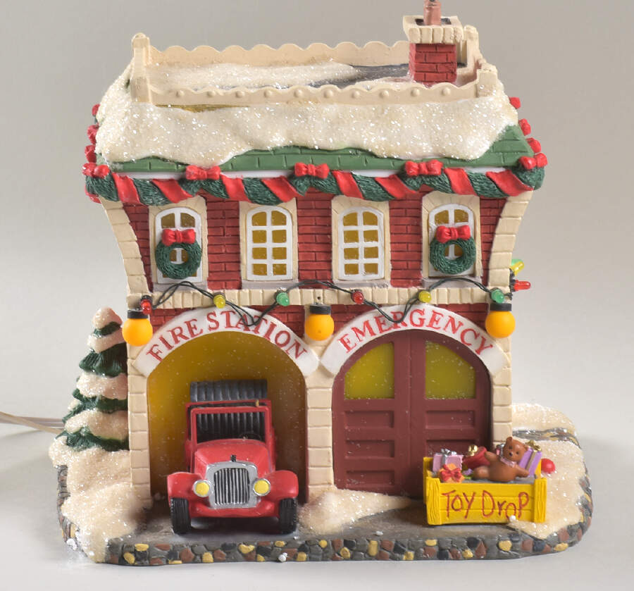 Twas the Night Before Christmas Hoof & Ladder Fire Station - Boxed by Department 56-1