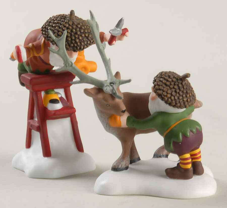 North Pole Woods Scissors Wizards-Set Of 2 - No Box by Department 56-1