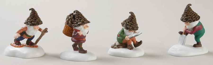 North Pole Woods Elves-Set Of 4 - Boxed by Department 56-1