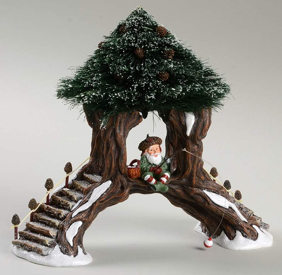 North Pole Woods Gone Fishing - No Box by Department 56-1