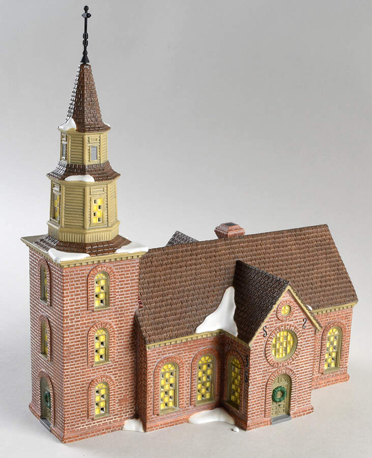 Williamsburg Village Bruton Parish Church - No Box by Department 56-1