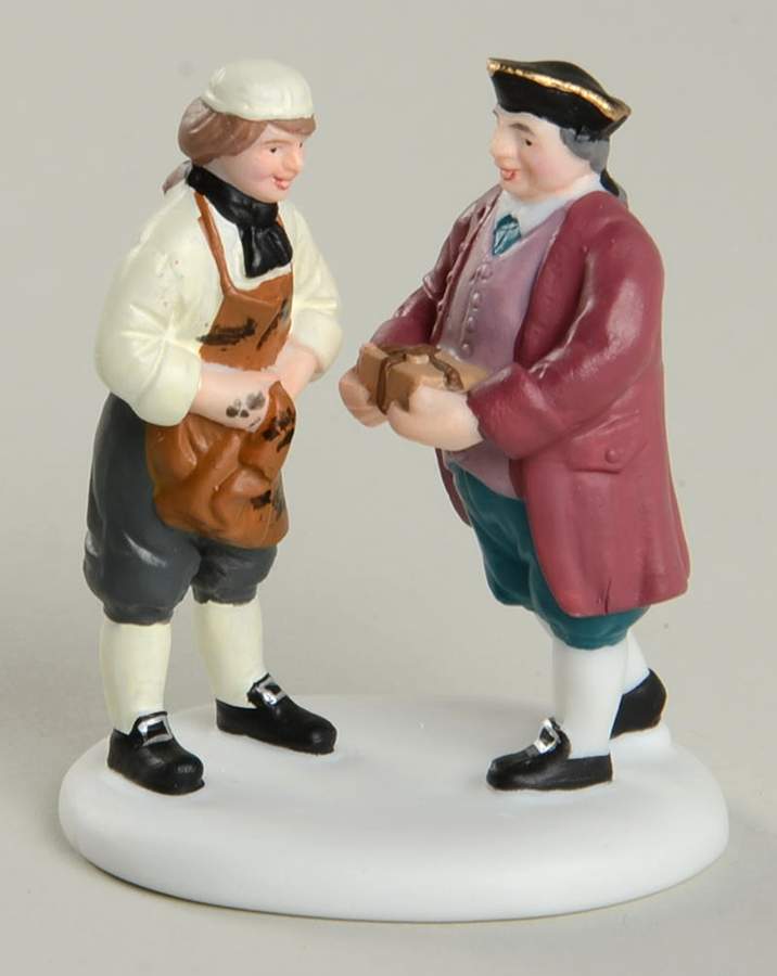 Williamsburg Village Postmaster & Printer - Boxed by Department 56-1