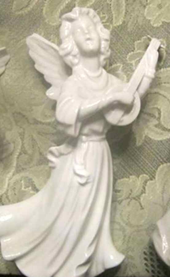 Angel Musicians #2 Angel With Mandolin-Waist Sash - No Box by Sandizell-1
