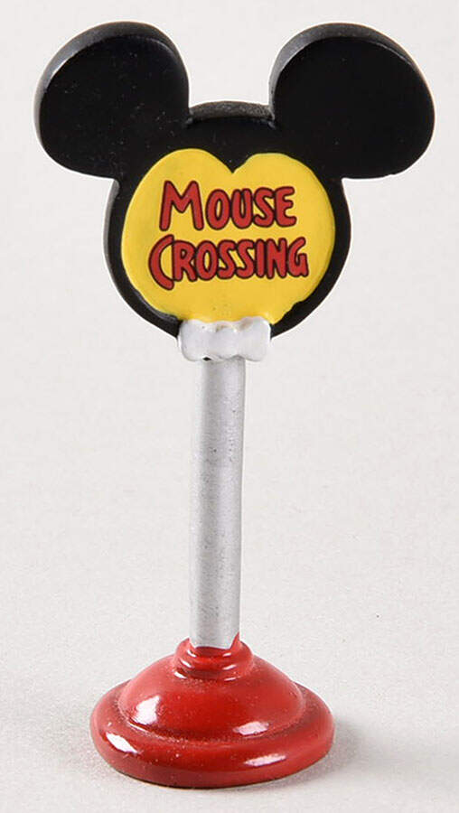 Mickey's Merry Christmas Village Mickey's Crossing Sign - No Box by Department 56-1