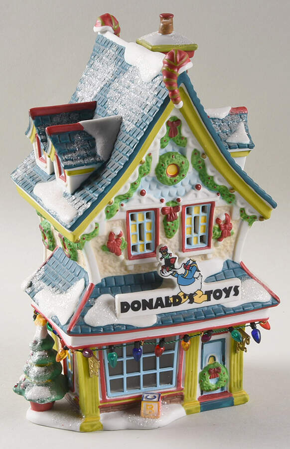 Mickey's Merry Christmas Village Donald's Toy Shop - Boxed by Department 56-1