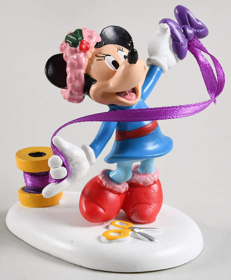 Mickey's Merry Christmas Village Minnie's Finishing Touch - Blue - No Box 39a by Department 56-1