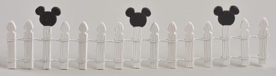 Mickey's Merry Christmas Village Mickey Fence - Boxed by Department 56-1