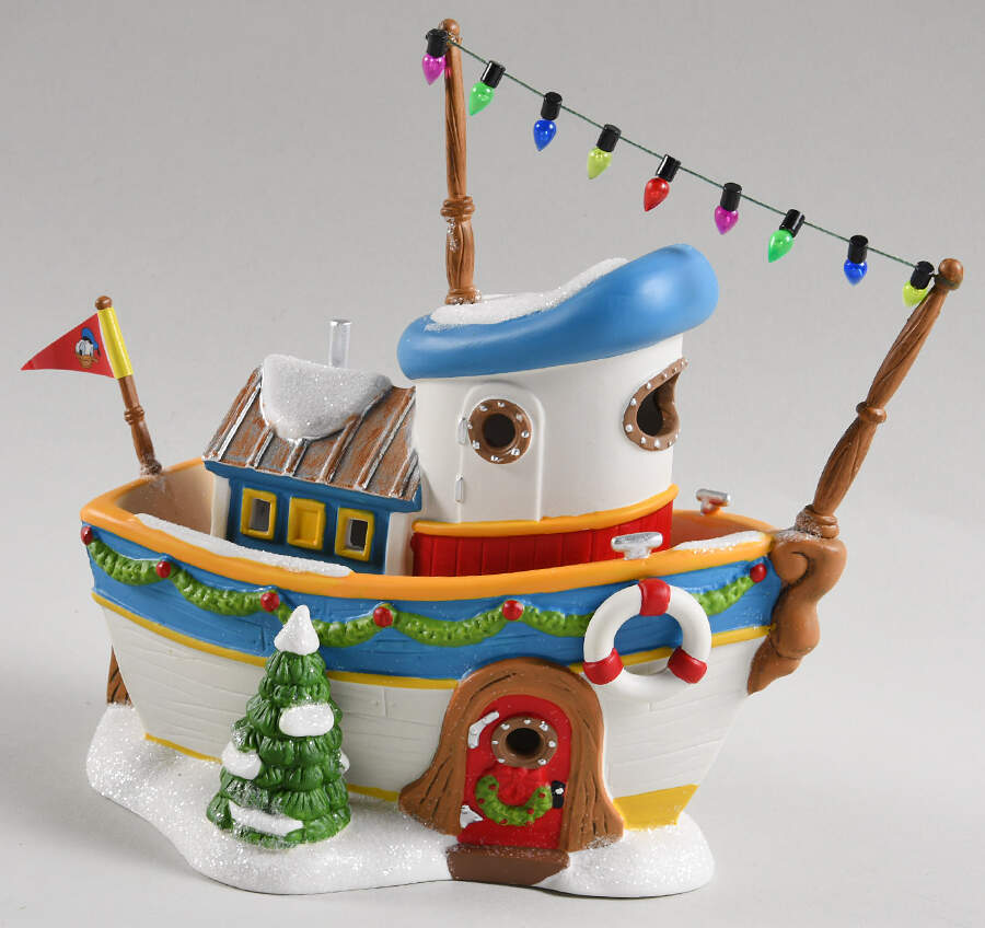 Mickey's Merry Christmas Village Duck The Halls - Boxed by Department 56-1
