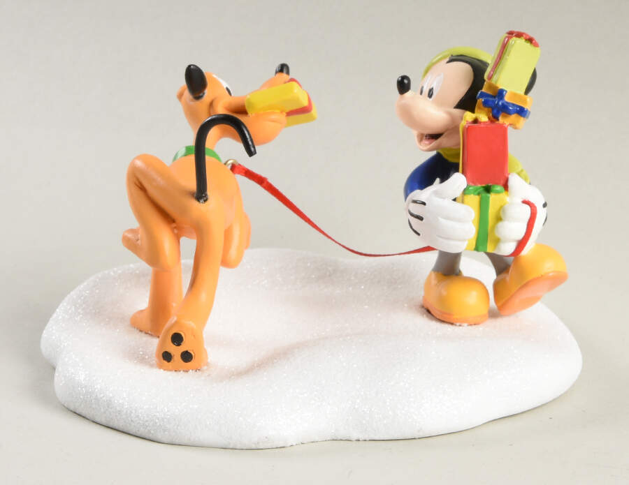 Mickey's Merry Christmas Village Mickey's Tangled Tango - No Box 42 by Department 56-1