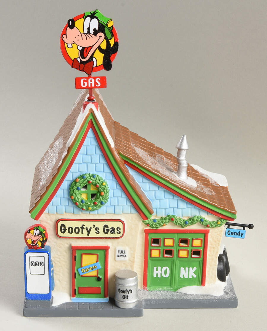 Mickey's Merry Christmas Village Goofy's Gas Station - Boxed by Department 56-1