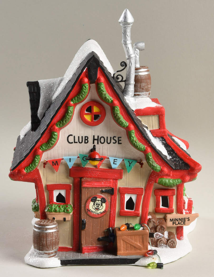 Mickey's Merry Christmas Village Mickey's Clubhouse - Boxed by Department 56-1