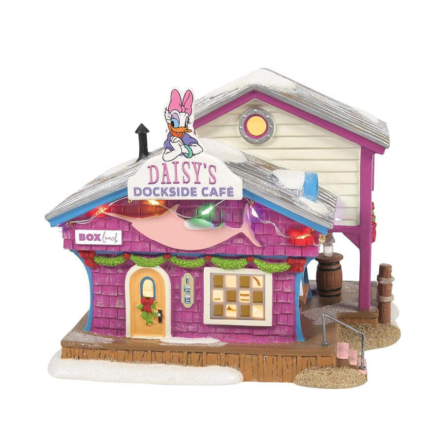 Mickey's Merry Christmas Village Daisy's Dockside Cafe - Boxed by Department 56-1