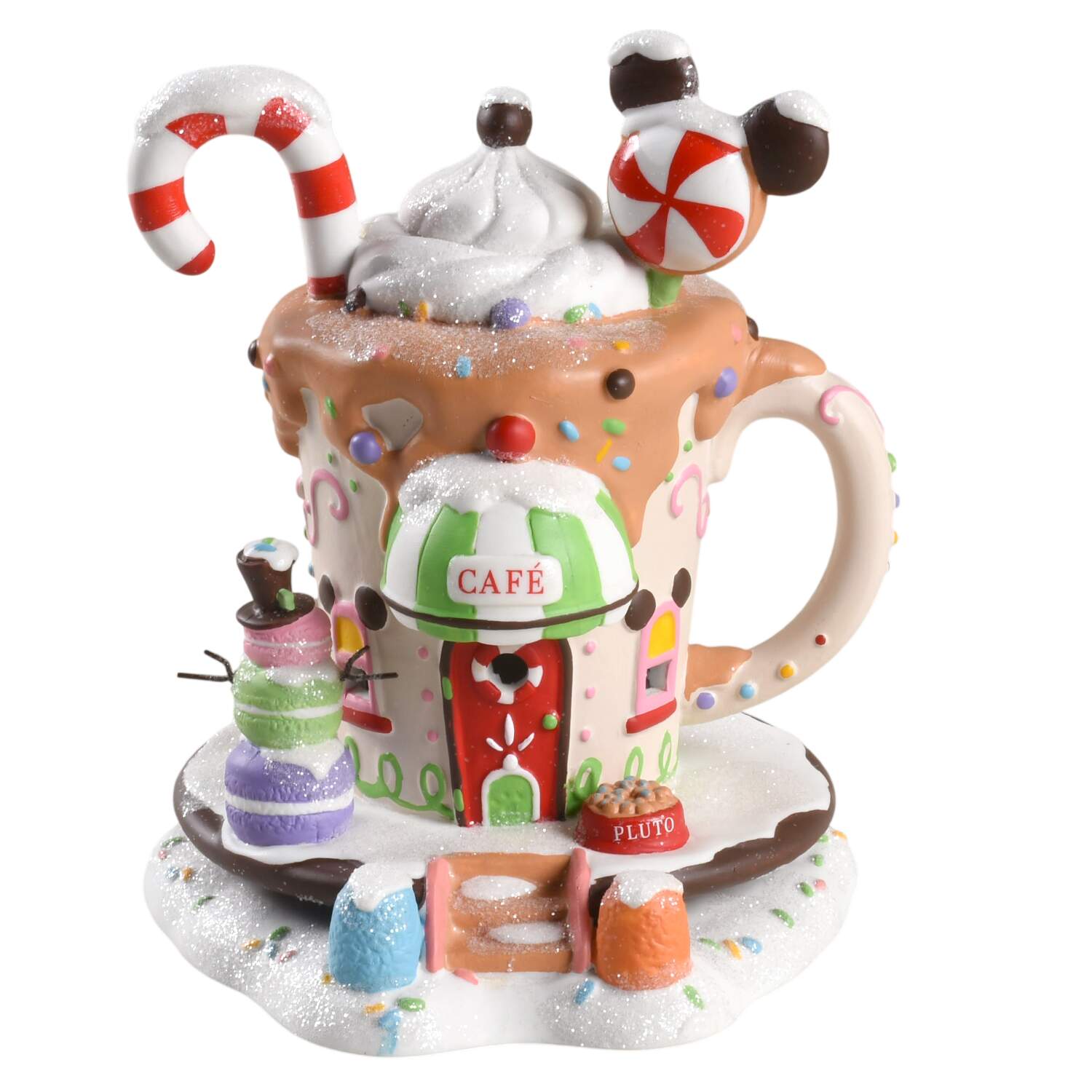 Mickey's Merry Christmas Village Mickey's Peppermint Cafe - Boxed by Department 56-1
